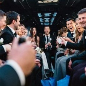 weeding limo service people